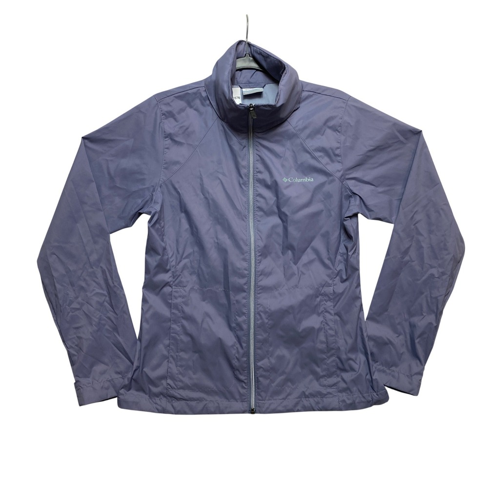Columbia Jacket Womens S Purple Switchback III Windbreaker Full Zip WL0127